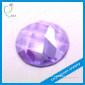 Round shape purple decorative glass stones